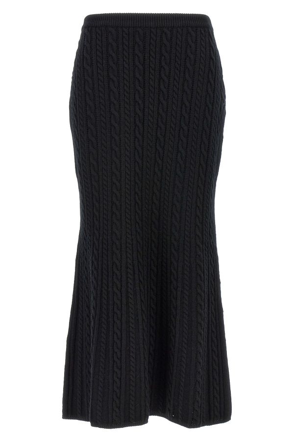  Alessandra Rich Maxi Wool Skirt 