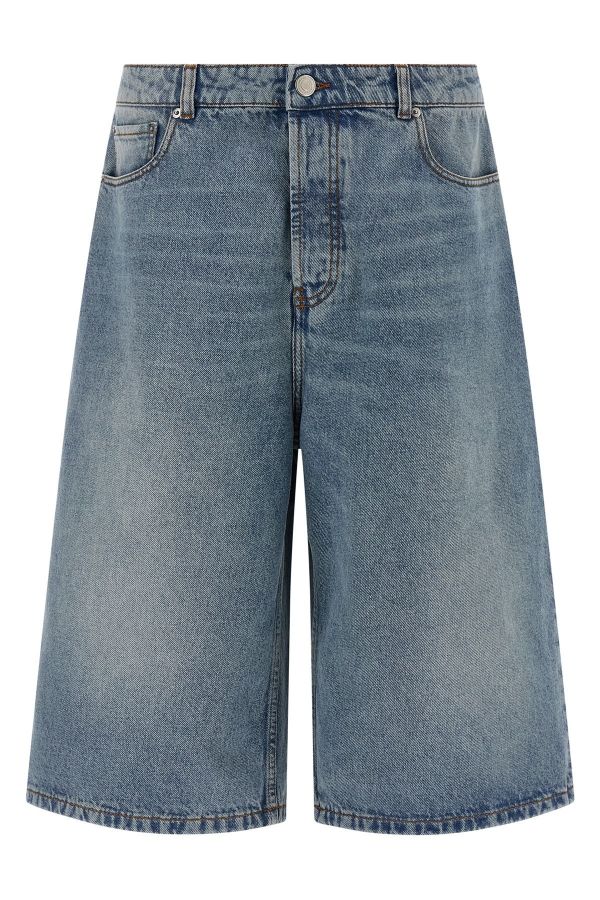  Ami Paris Denim Bermuda Shorts 