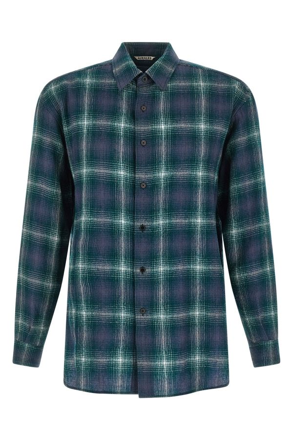  Auralee 'airy Wool Check' Shirt 