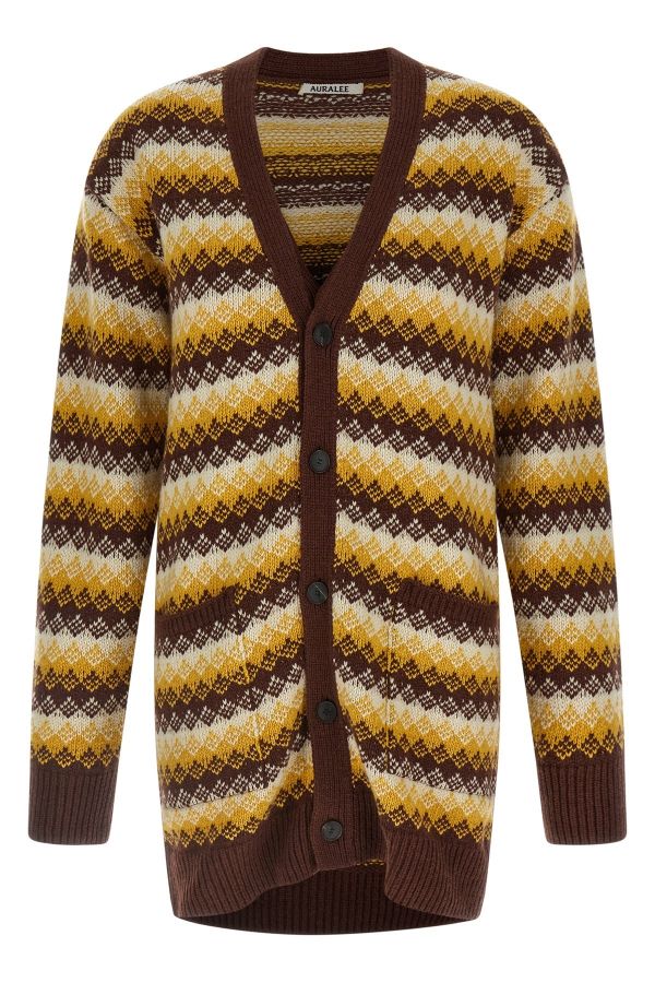  Auralee Jacquard Cardigan 