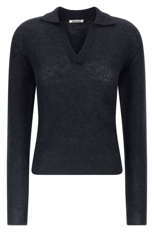  Auralee Tam Yarn Polo Shirt 