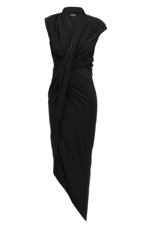  Balenciaga Draped Dress 