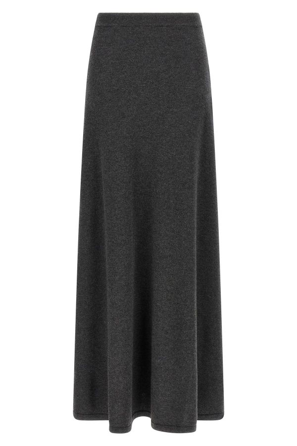  Balenciaga Maxi Wool Skirt 