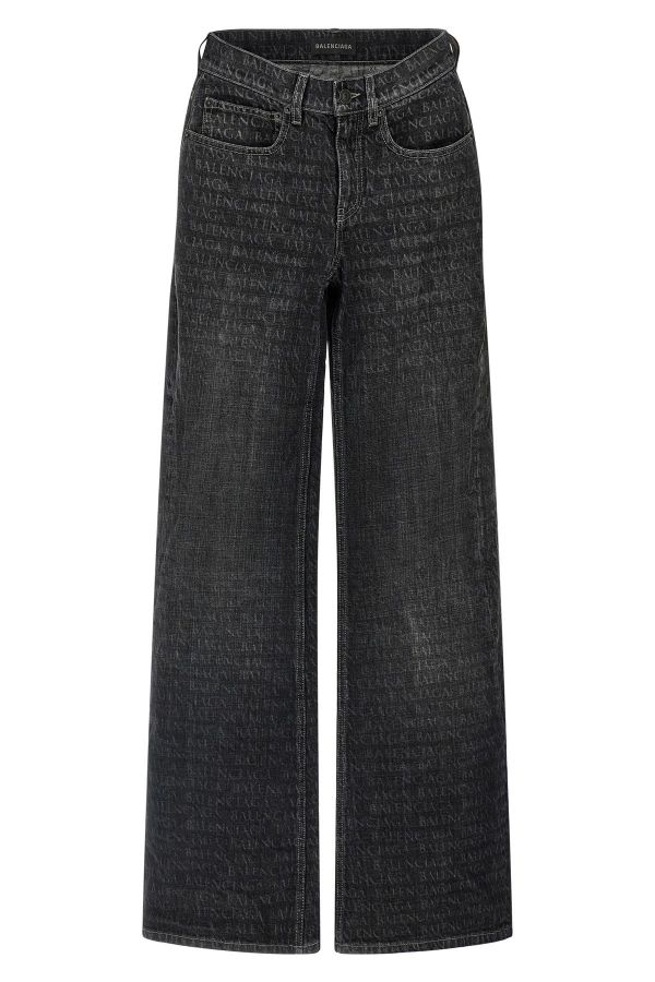  Balenciaga Wide Leg Jeans 