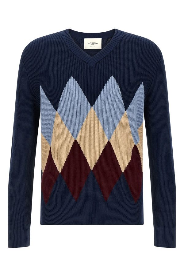  Ballantyne Argyle Pattern Sweater 