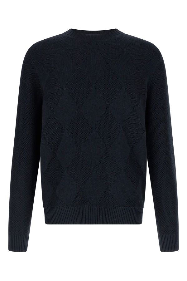  Ballantyne Diamond Intarsia Sweater 