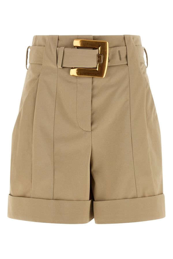  Balmain 'anthem' Buckle Shorts 