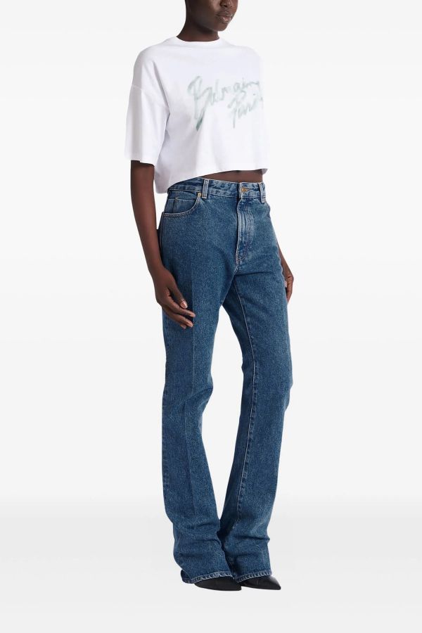  Balmain Embroidery Jeans 