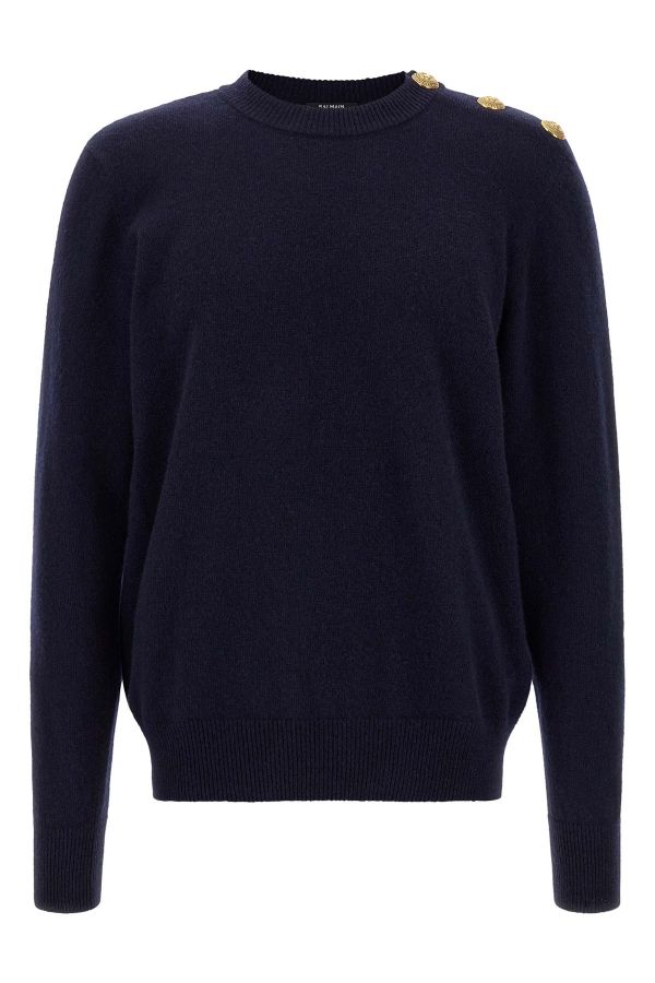  Balmain 'leone Catena' Button Sweater 