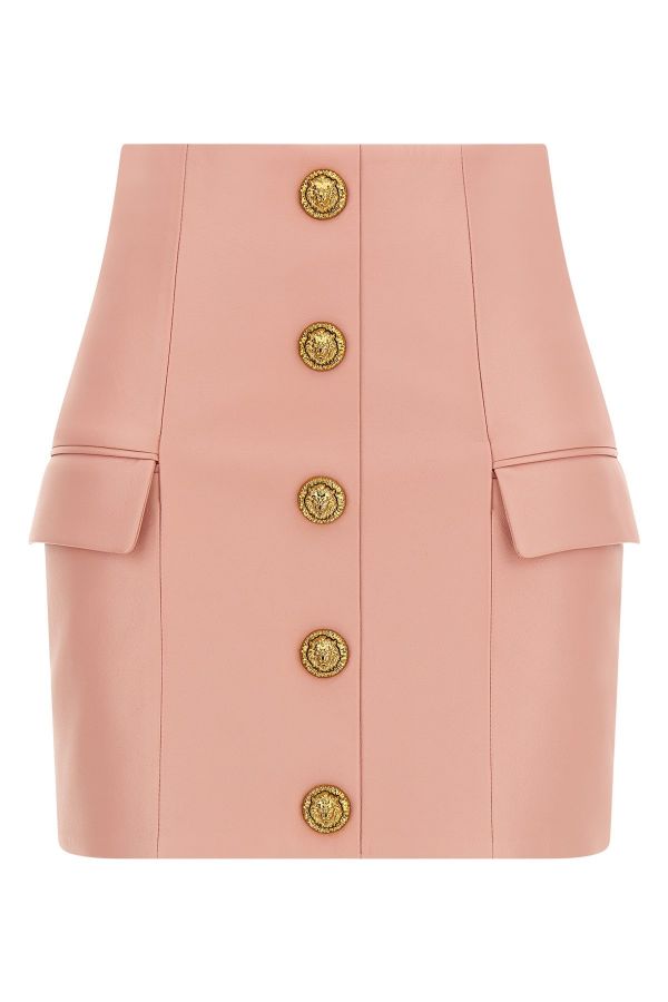 Balmain 'testa Di Leone' Skirt 