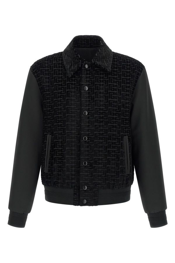  Balmain Velvet Bomber Jacket 