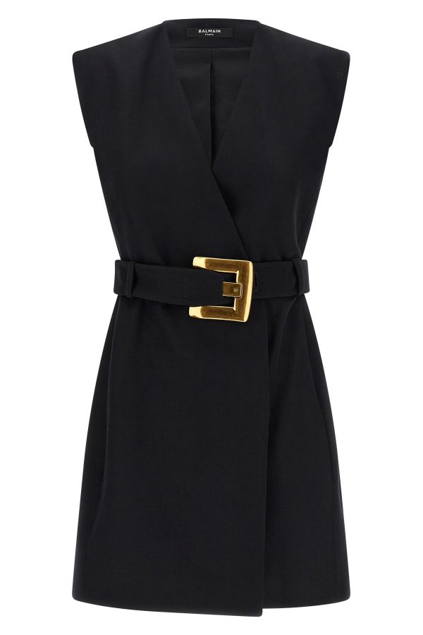 Balmain Wrap Dress 