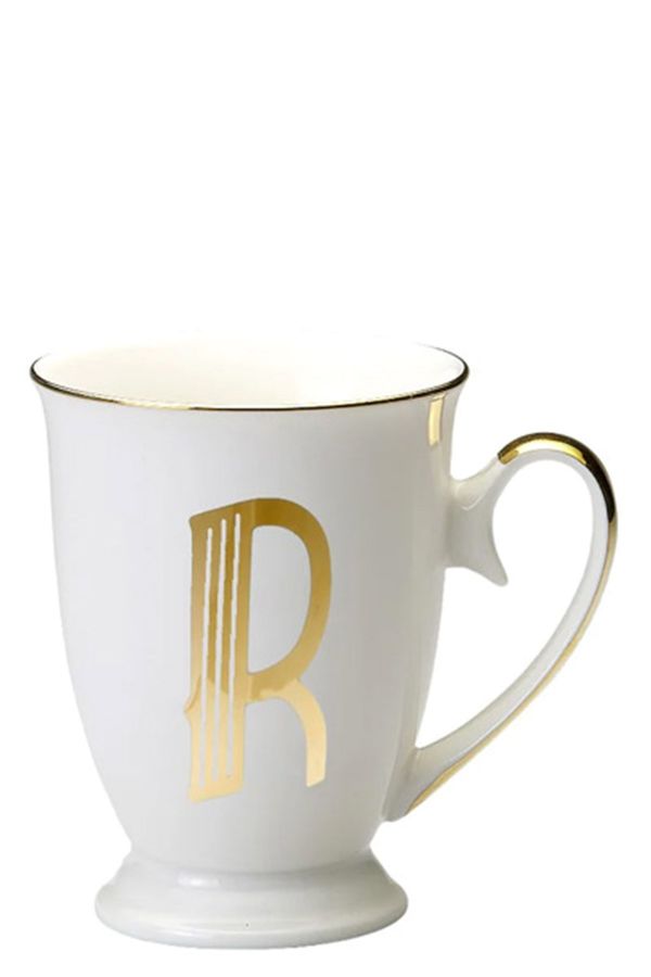  Bitossi Cup Letter 'r' ⌀ 8.7 Cm 