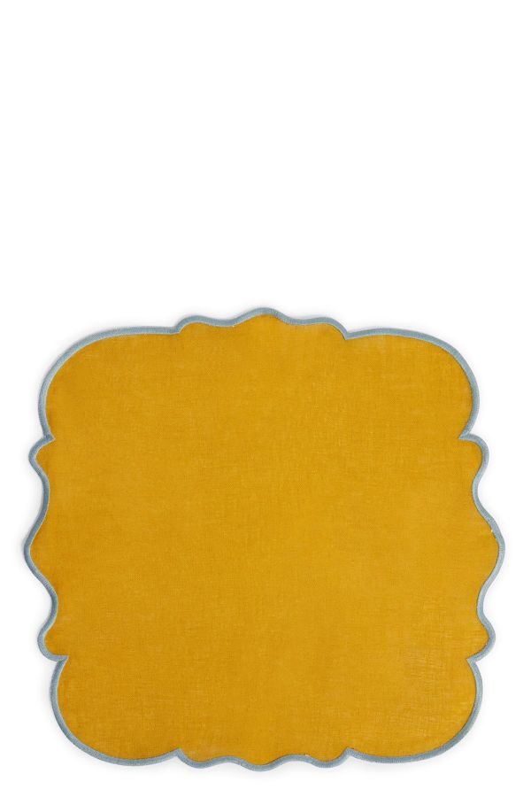  Bitossi Set Of 2 Napkins With Scalloped Edge 
