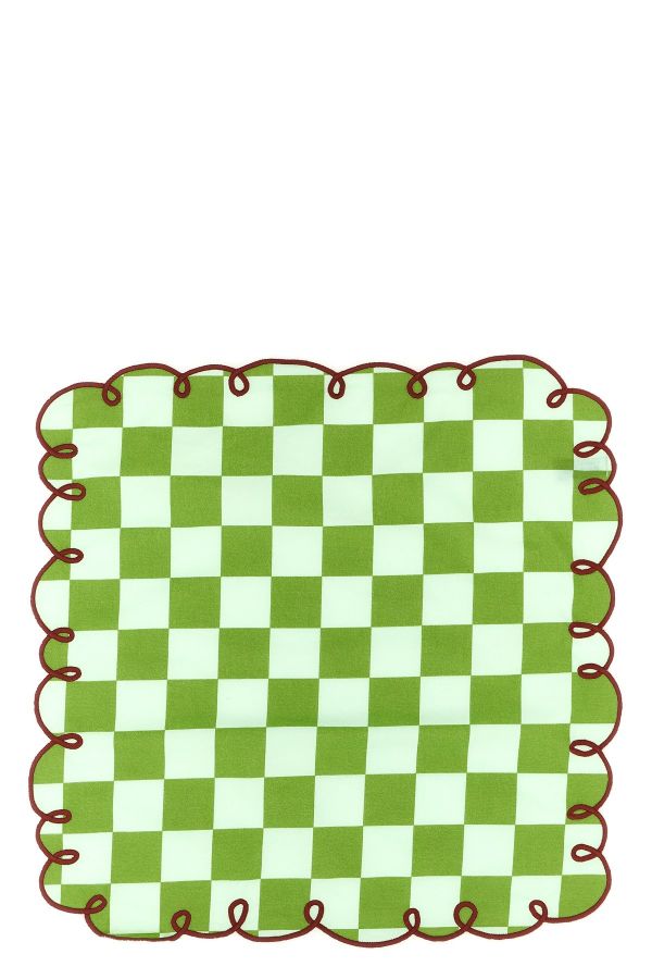  Bitossi Set Of 2 Napkins With Scalloped Edge 