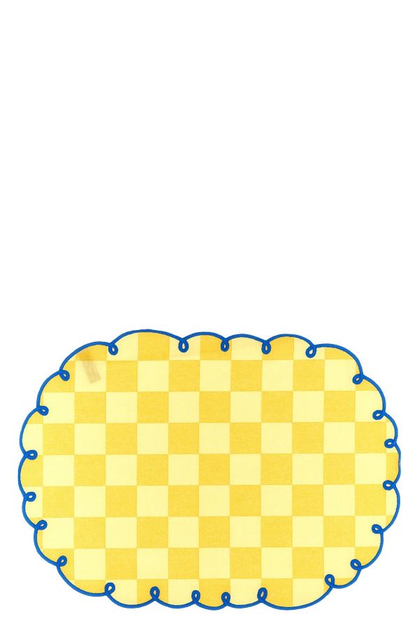 Bitossi Set Of 2 Placemats With Scalloped Edge 