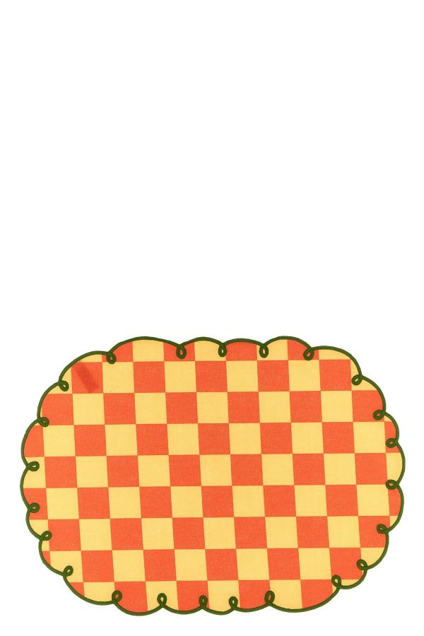  Bitossi Set Of 2 Placemats With Scalloped Edge 