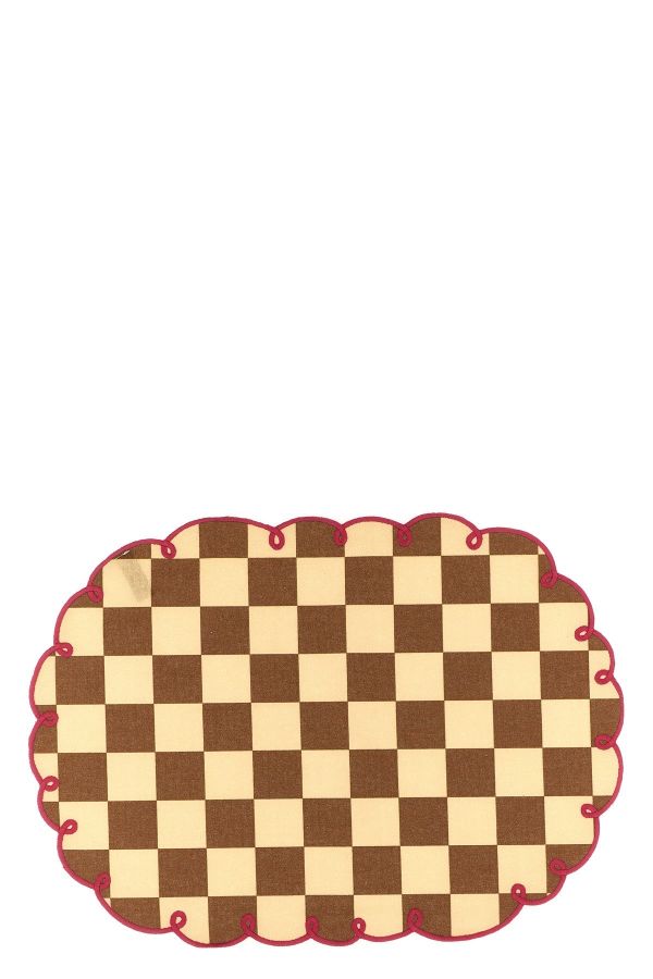  Bitossi Set Of 2 Placemats With Scalloped Edge 