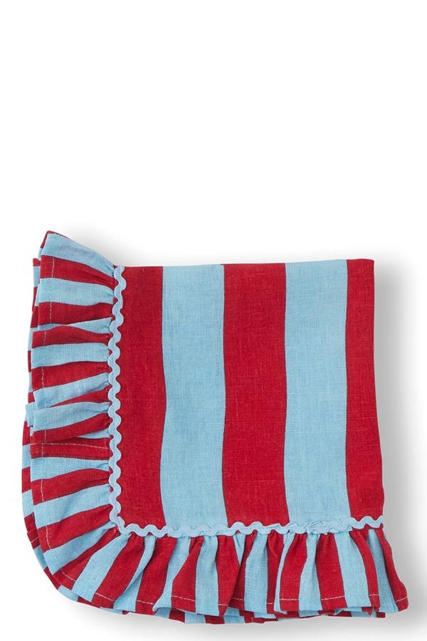  Bitossi Striped Tablecloth Ruffle 
