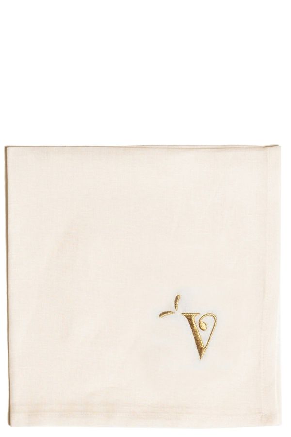  Bitossi 'v' Letter Napkin 