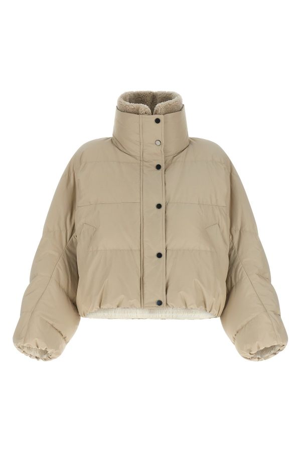  Brunello Cucinelli Cropped Down Jacket 