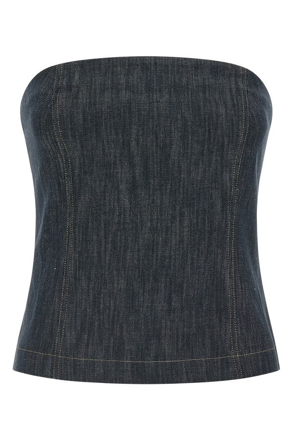  Brunello Cucinelli Denim Top 