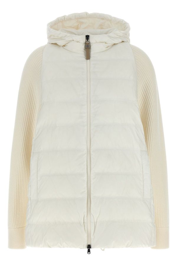  Brunello Cucinelli 'shiny Zipper Pull' Down Jacket 