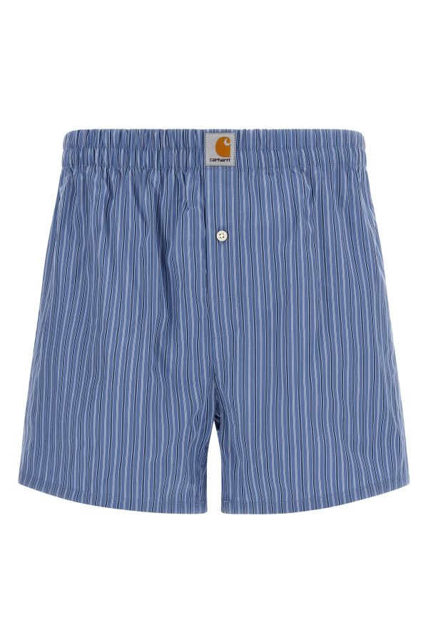  Carhartt Wip Striped Cotton Boxer Shorts 