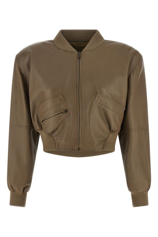  Chloé Cropped Bomber Jacket 