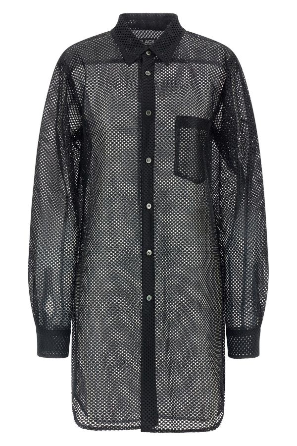  Comme Des Garçons Black Mesh Shirt 