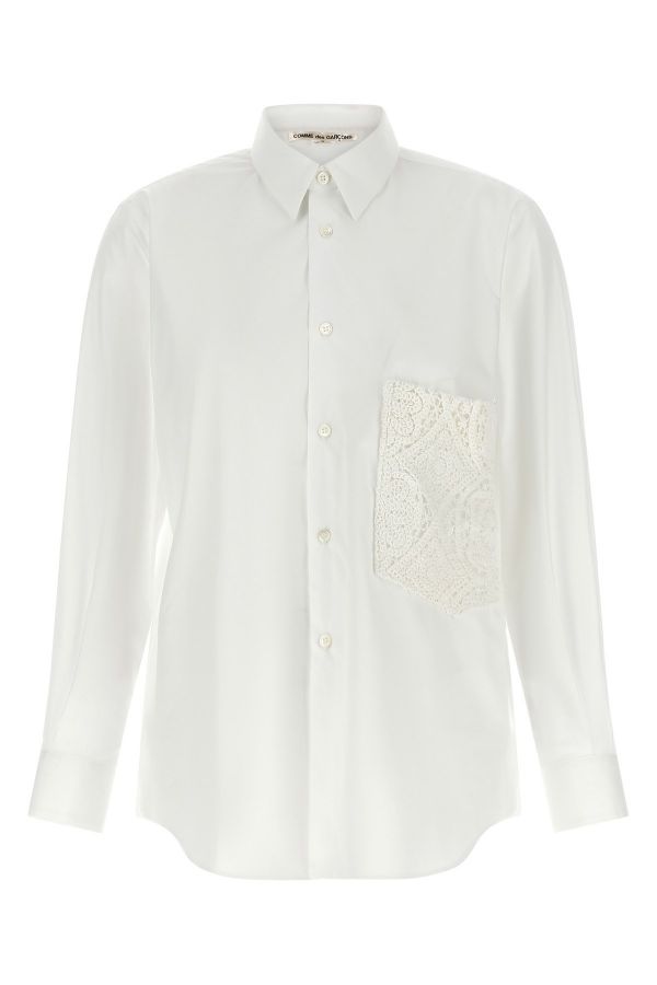  Comme Des Garçons Crochet Pocket Shirt 