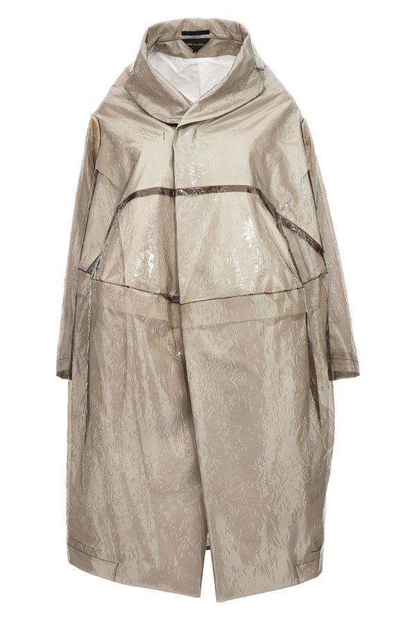  Comme Des Garçons Oversize Texture Trench Coat 