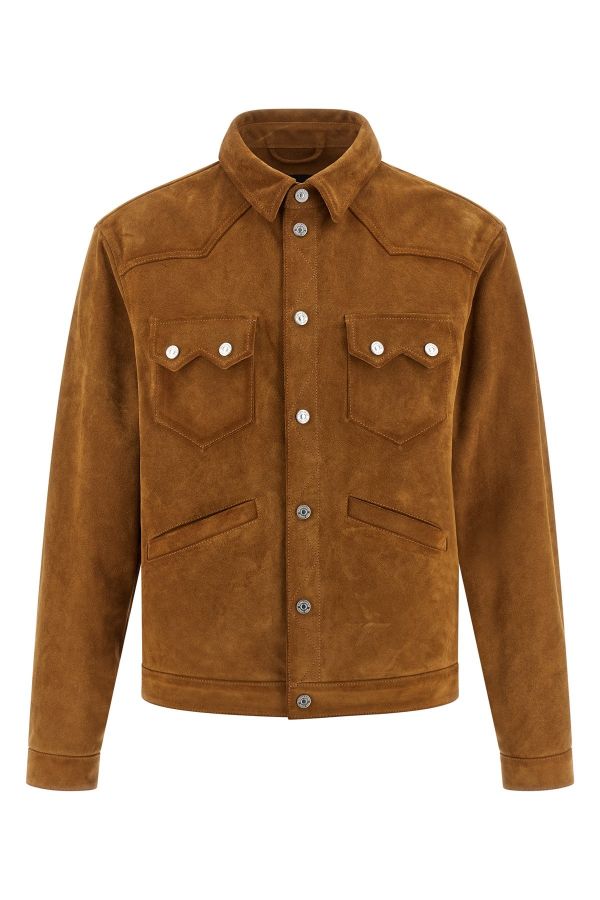  Dsquared2 'suede Boxy Shirt' Jacket 