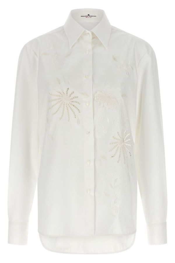  Ermanno Scervino Embroidery Cotton Shirt 