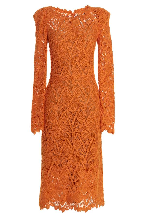  Ermanno Scervino Macramé Lace Dress 