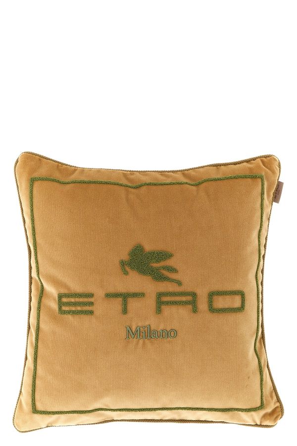  Etro Home Logo Cushion 