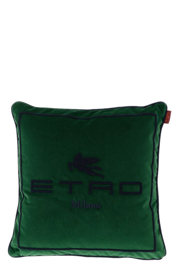  Etro Home Logo Cushion 