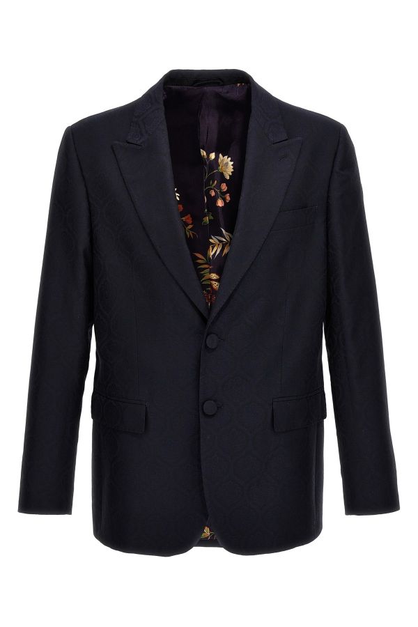  Etro Single-breasted Jacquard Blazer 