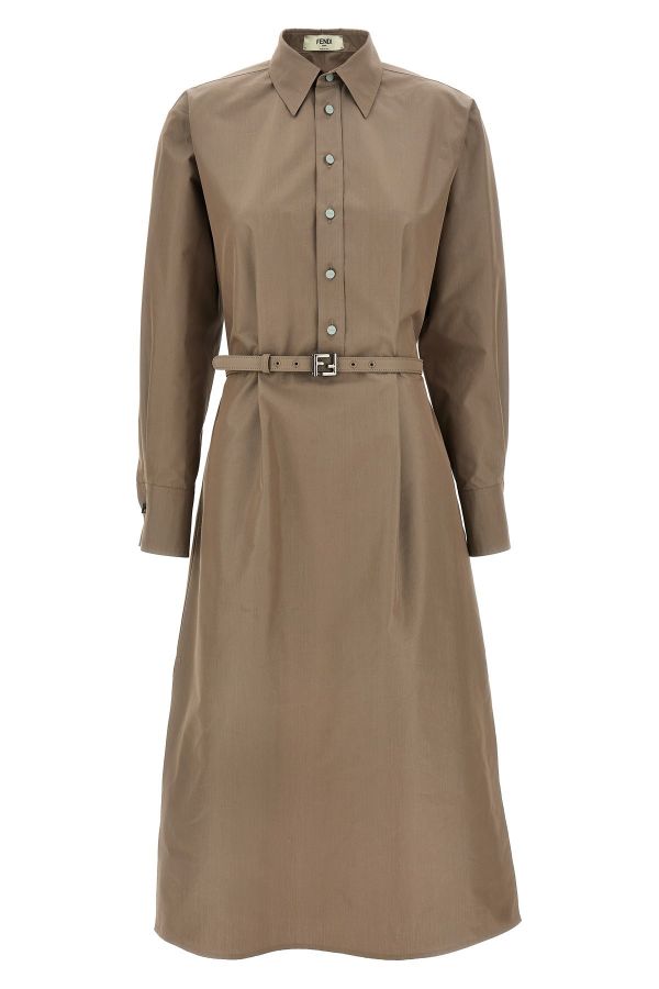  Fendi Chemisier Midi Dress 