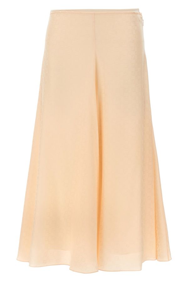  Fendi Ff Silk Skirt 