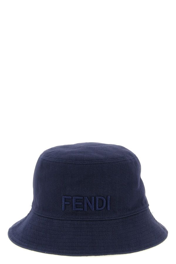  Fendi Reversible Denim Bucket Hat 