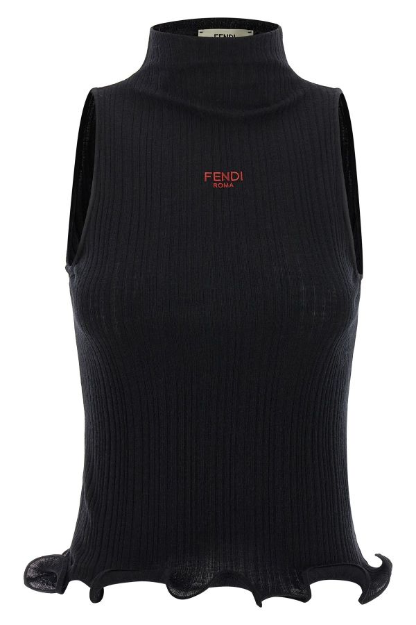  Fendi Ruffled Top 