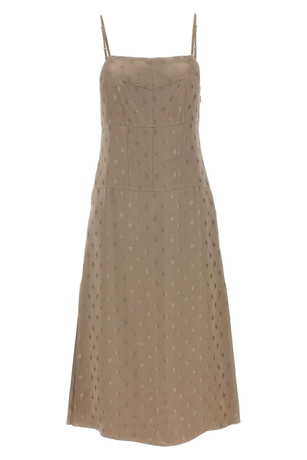  Fendi Satin Midi Dress 