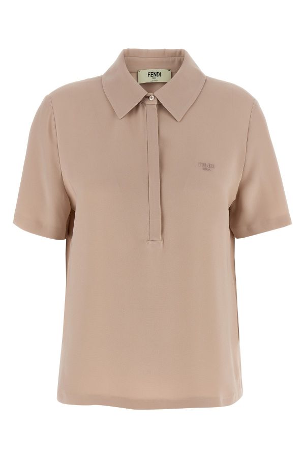  Fendi Silk Polo Shirt 
