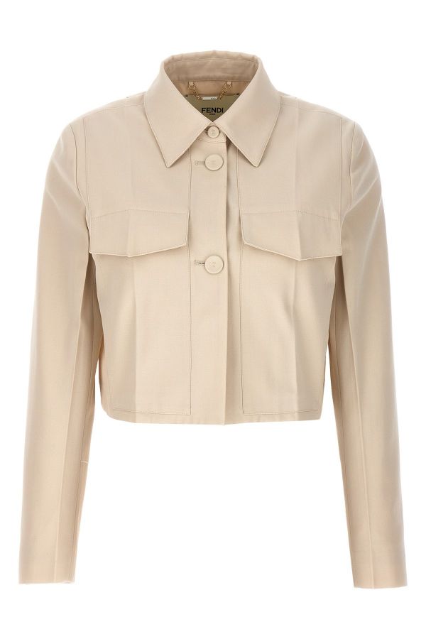  Fendi Tailored Crop Jacket 