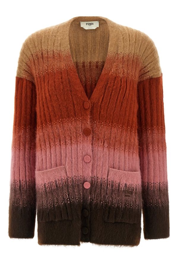  Fendi Vanisé Knit Cardigan 