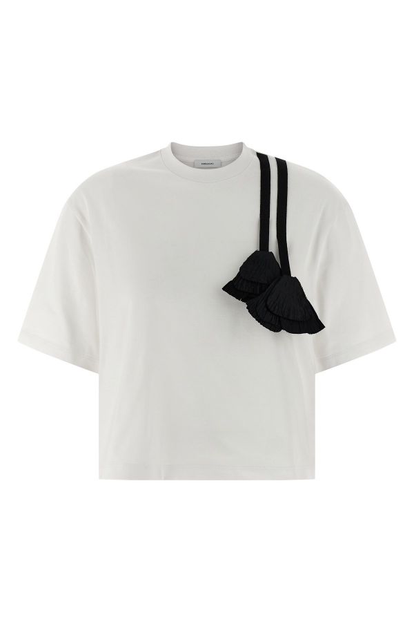  Ferragamo Floral Insert T-shirt 