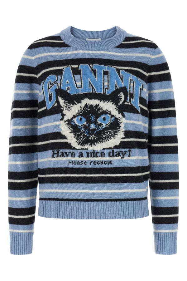  Ganni 'graphic Wool' Sweater 
