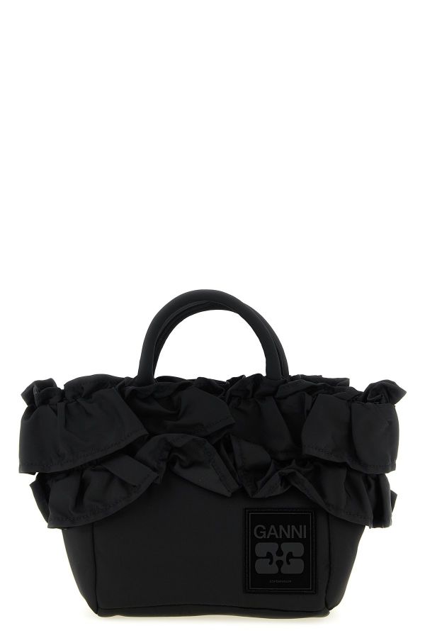  Ganni 'mini Shopper Ruffle' Handbag 