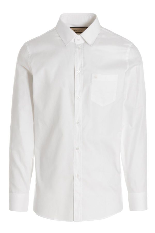  Gucci Embroidered Logo Shirt 